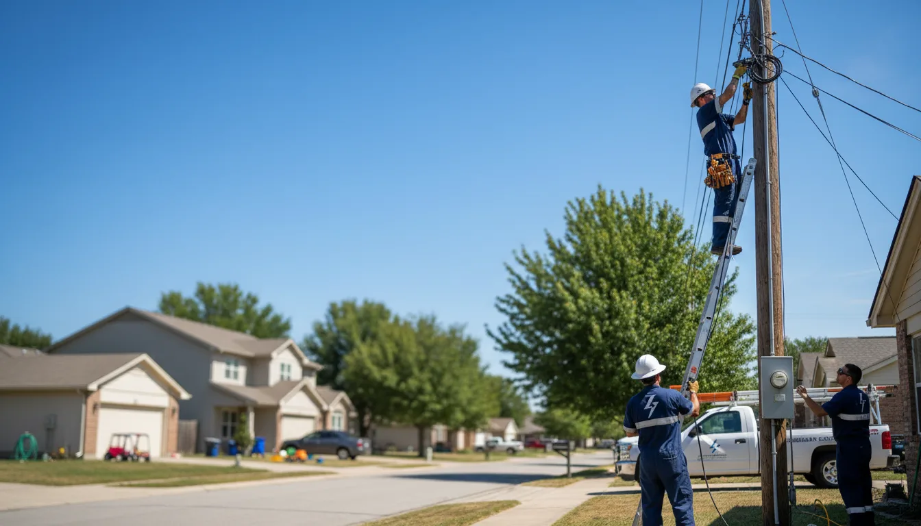Residential electrician providing installation services in Wagner, SD